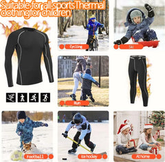 Muzikin Kids Thermal Underwear Set Fleece-Lined