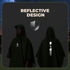 Unisex Waterproof Raincoat with Pocket for Hiking Outdoor