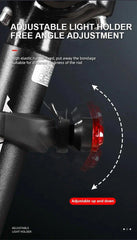 Rear Bike Tail Light USB Rechargeable Red Ultra Bright Taillights Fit On Bicycle Easy to Install for Cycling Safety