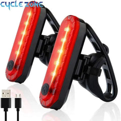 Rear Bike Tail Light USB Rechargeable Red Ultra Bright Taillights Fit On Bicycle Easy to Install for Cycling Safety