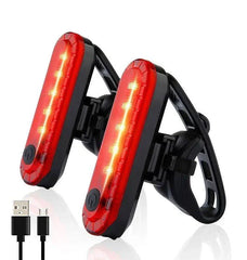 Rear Bike Tail Light USB Rechargeable Red Ultra Bright Taillights Fit On Bicycle Easy to Install for Cycling Safety
