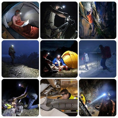 Rechargeable Powerful USB LED High Lumen Headlamp Ultra-Light Bright Headlight Waterproof Sensor Head Light  For Outdoors Camping Running Hiking Biking Fishing