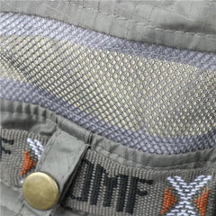 Summer Men Bucket Hat Outdoor UV Protection Wide Brim Panama Safari