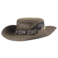 Summer Men Bucket Hat Outdoor UV Protection Wide Brim Panama Safari