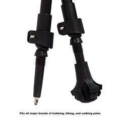Four Pack of Extra Durable Rubber Replacement Tips (Replacement Feet - Paws - Ferrules - Caps) for Trekking Poles - Fits Most Hiking and Walking Poles.