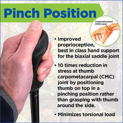 Motivator Swift Connect Travel Poles for Balance and Rehab - Patented Stability Grips - Lightweight, Adjustable and Collapsible includes Detachable Feet and Travel Bag