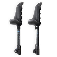 Motivator Swift Connect Travel Poles for Balance and Rehab - Patented Stability Grips - Lightweight, Adjustable and Collapsible includes Detachable Feet and Travel Bag
